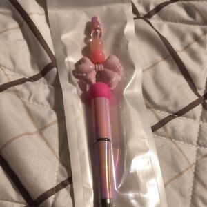 Pink Beaded Pen